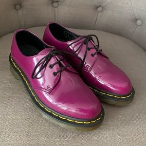 Doc Martens- 1461 Patent Leather Oxfords- Purple
